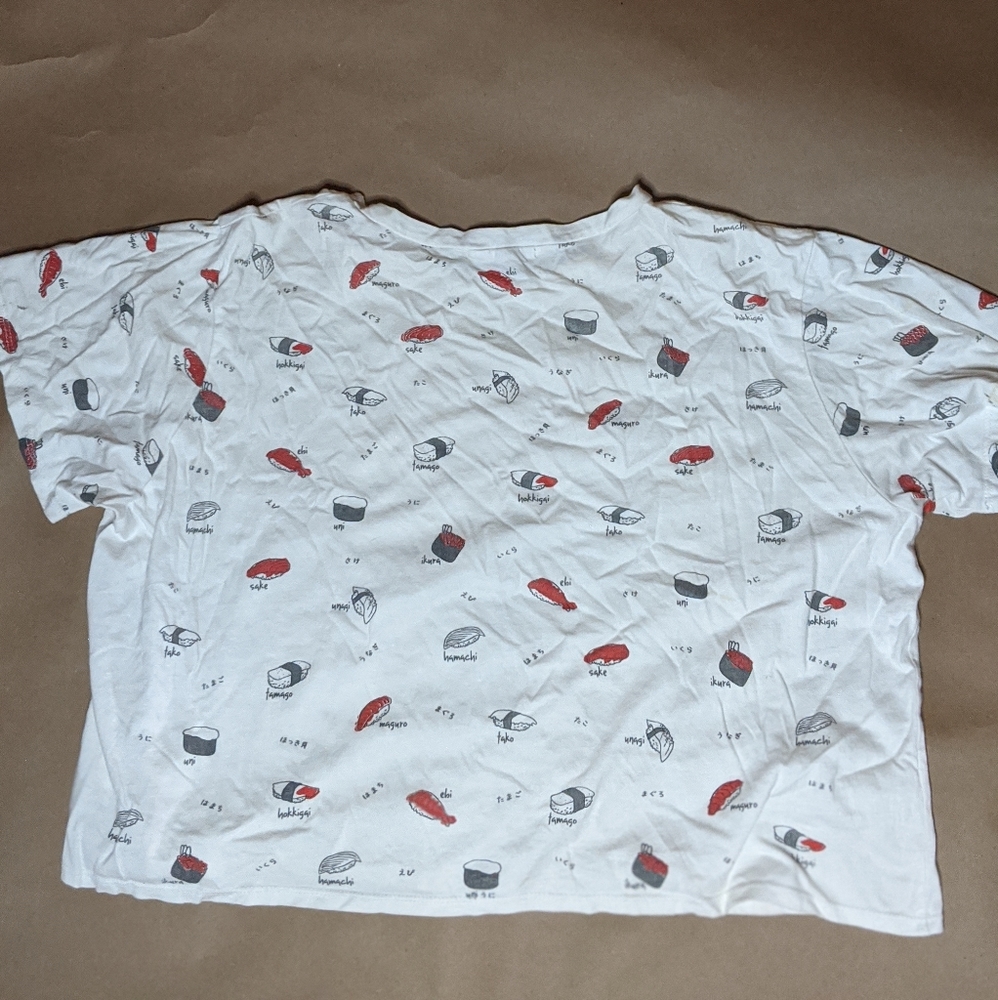 French pastry sushi crop top XL